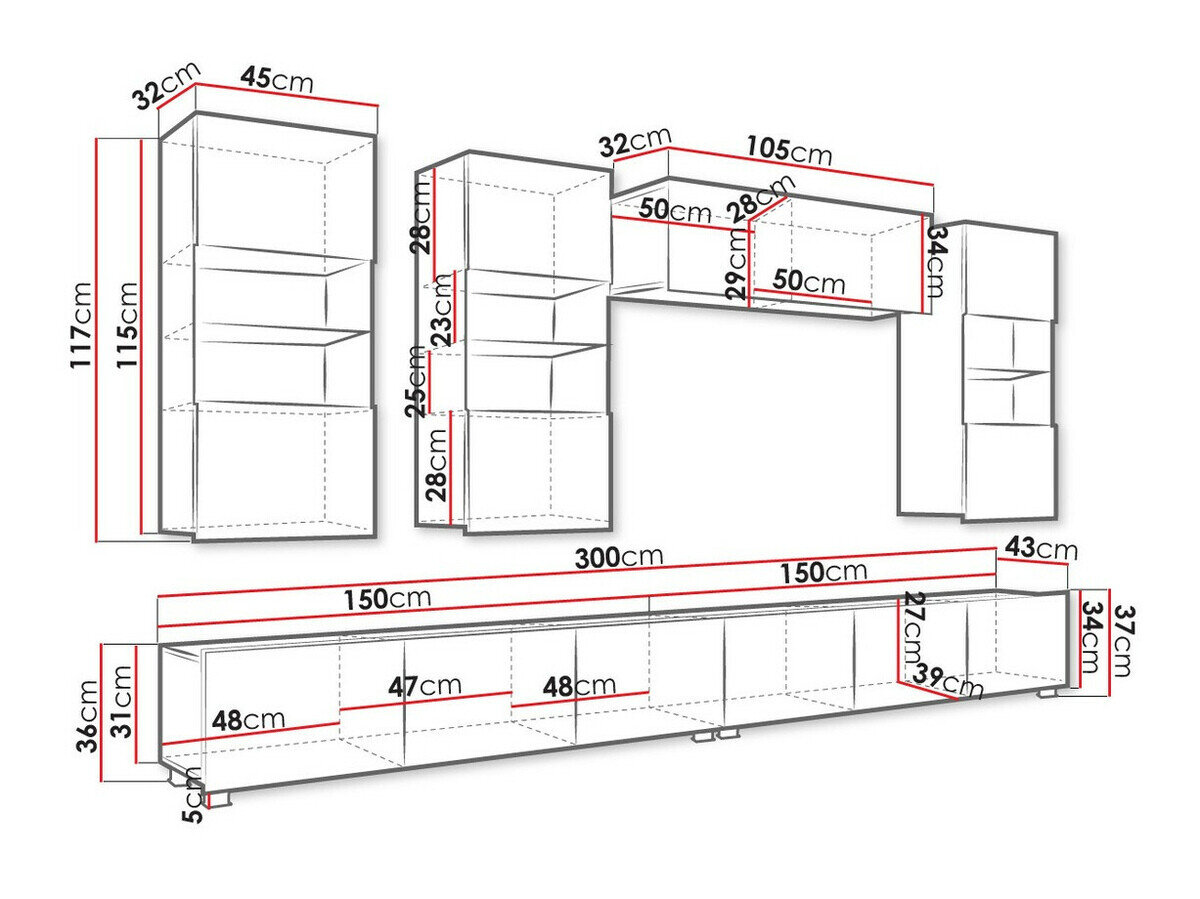 Stuemøbelsæt Tivdalu 109 (Gylden eg)