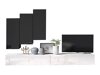 Stuemøbelsæt Tivdalu 131 (Hvid + Sort)