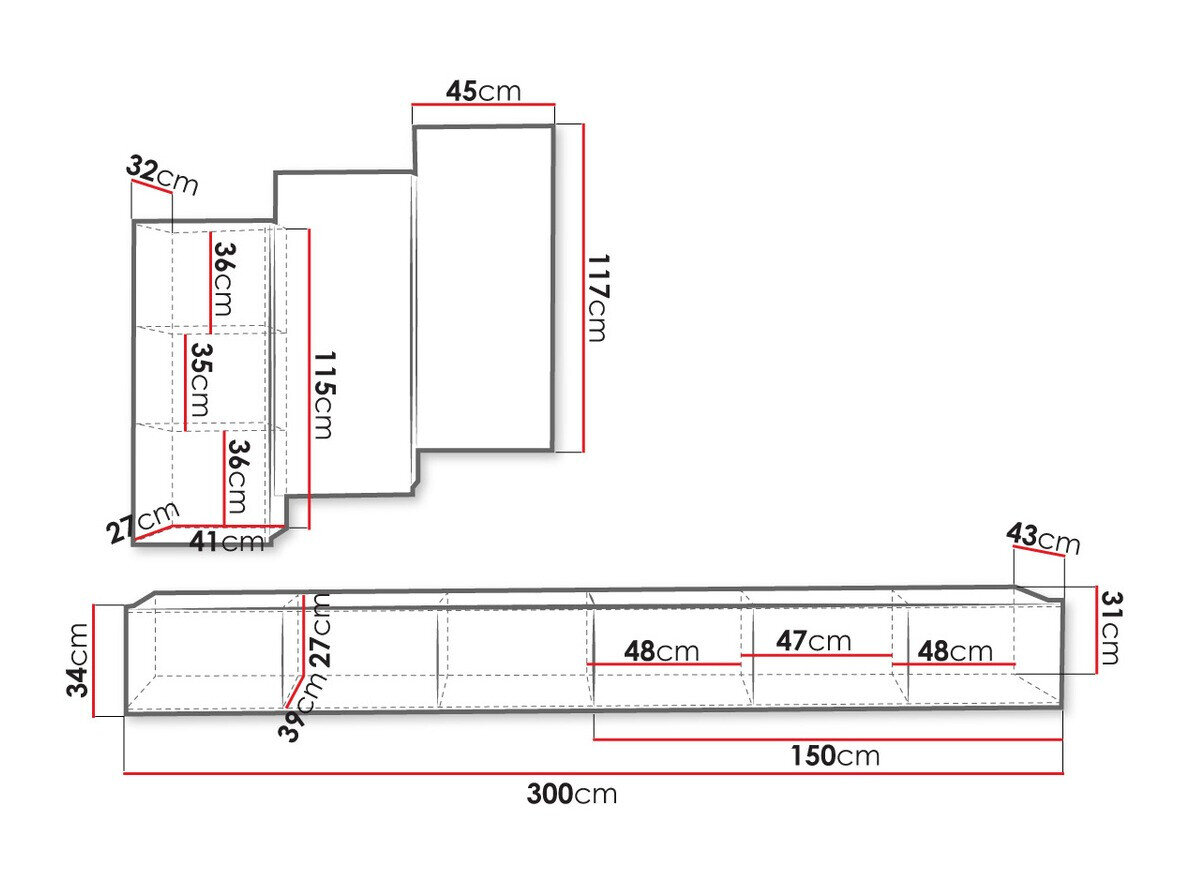 Stuemøbelsæt Tivdalu 131 (Hvid)