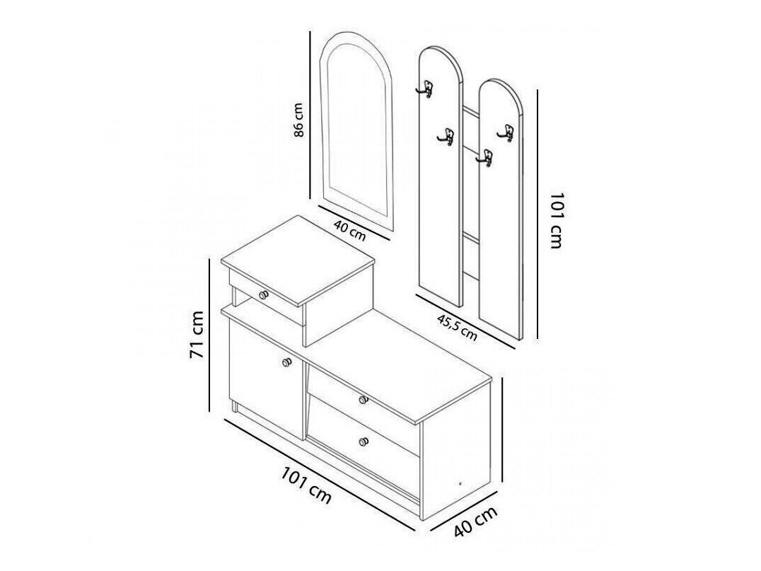 Entrésæt Murrieta 117 (Sonoma eg)