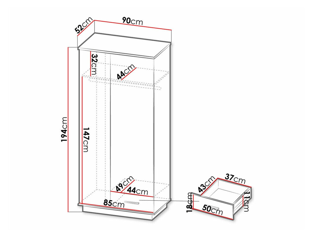 Garderobeskab Tenodeu 100