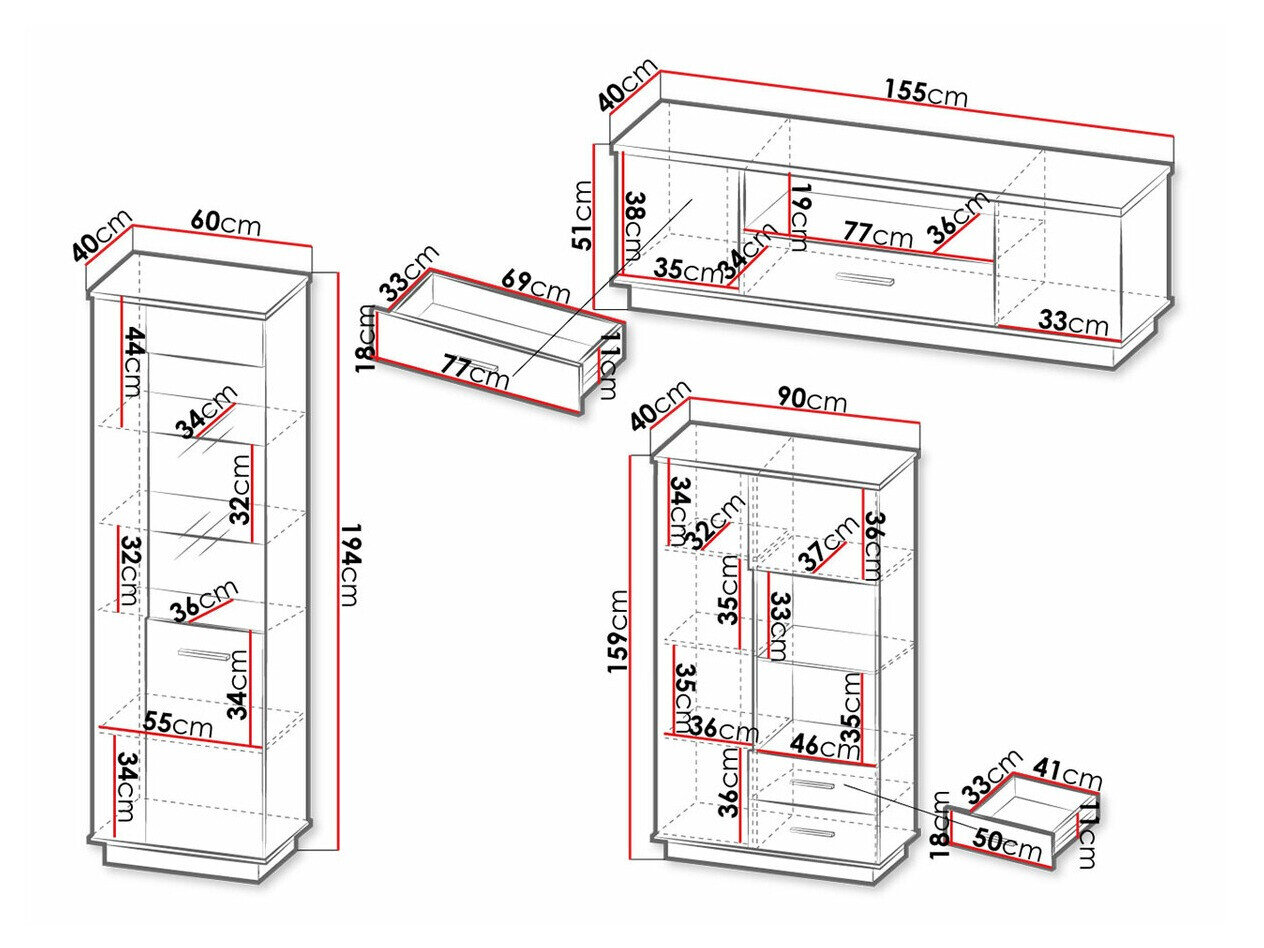 Stuemøbelsæt Tenodeu 114