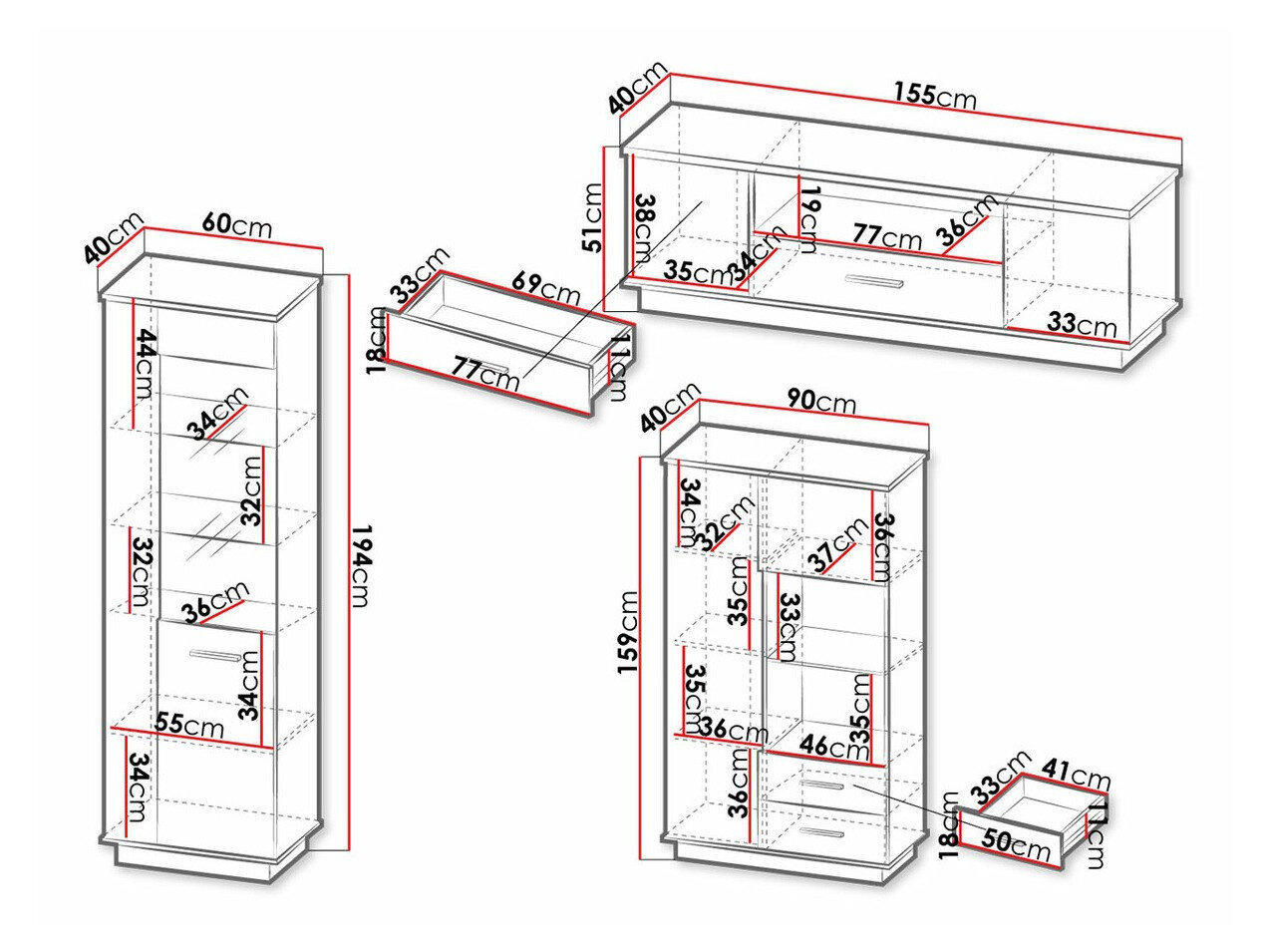 Stuemøbelsæt Tenodeu 114