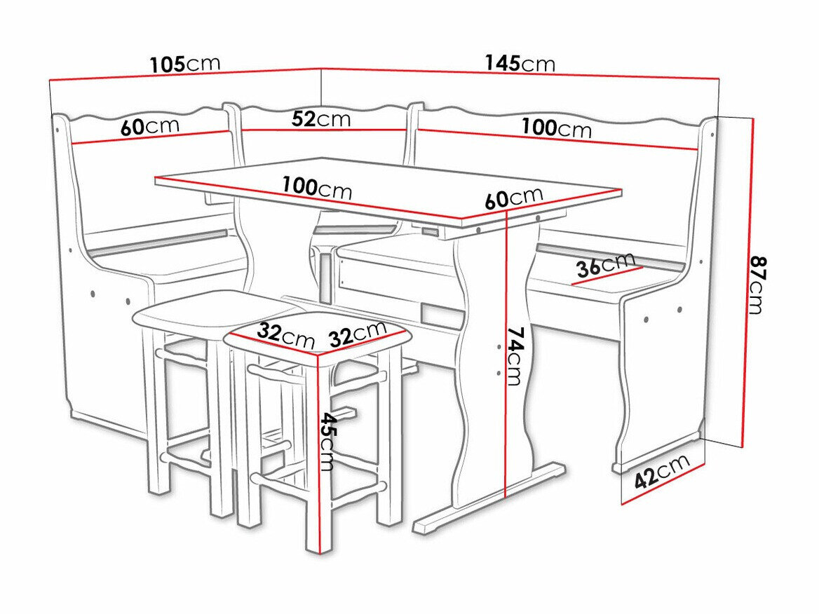 Køkkenhjørne Edmond 100 (Peru 04)