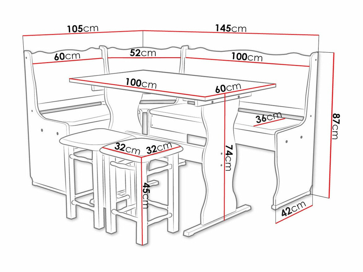 Køkkenhjørne Edmond 100 (Peru 05)