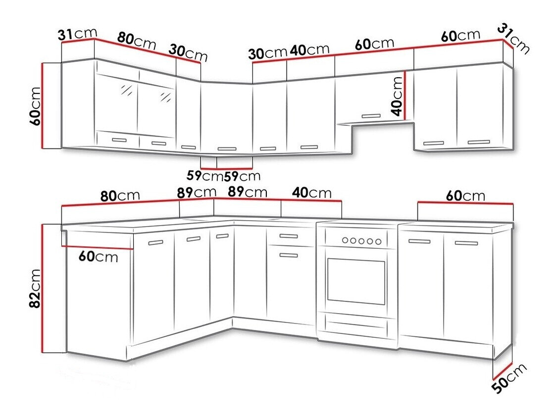 Køkkensæt Tucson 164