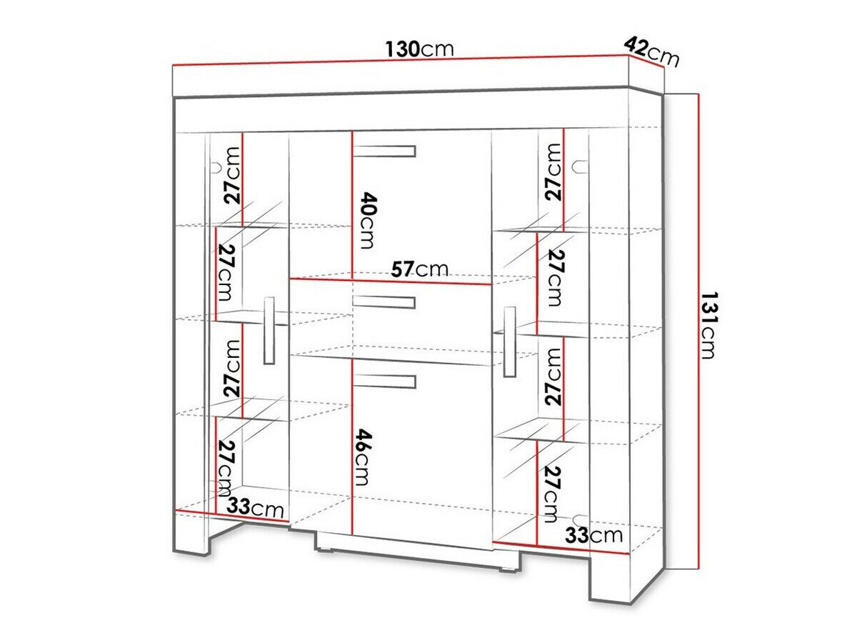 Kommode Melfeli 104 (Sonoma eg)