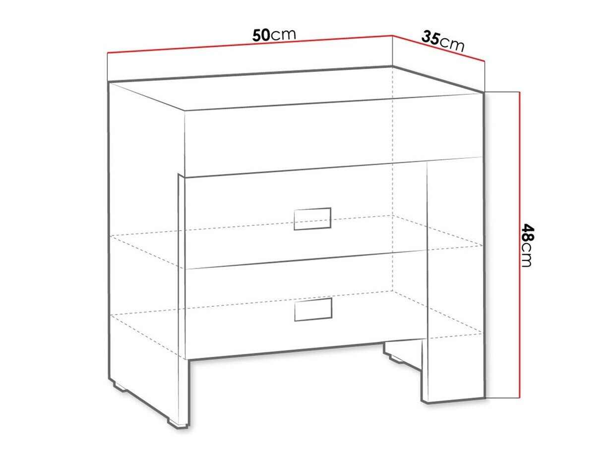 Sengebord Melfeli 118 (Sonoma eg)