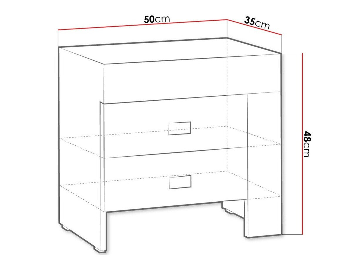 Sengebord Melfeli 118 (Sonoma eg)