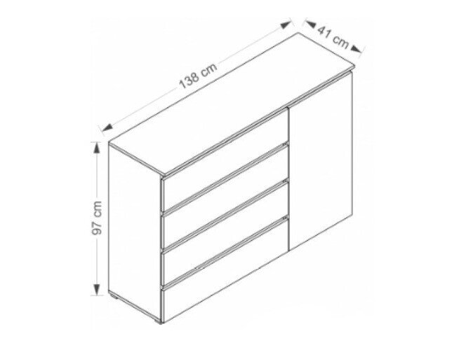Kommode Cirdora 104 (Riviera egetræ)