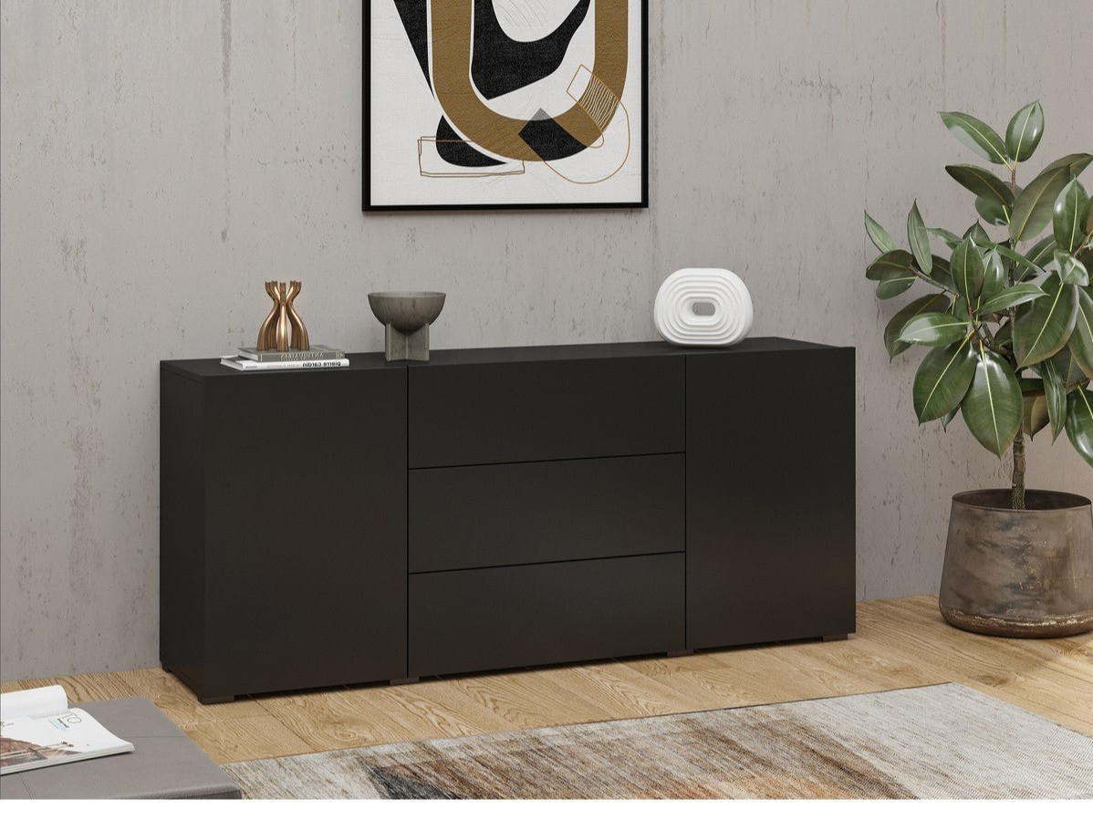 Kommode Revmiru 103 (Sort + Wotan eg)