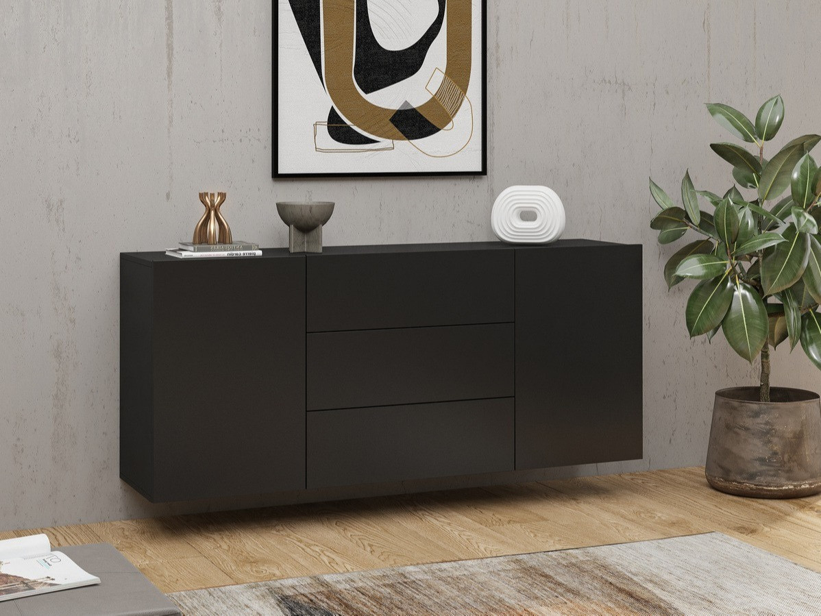 Kommode Revmiru 103 (Sort + Wotan eg)