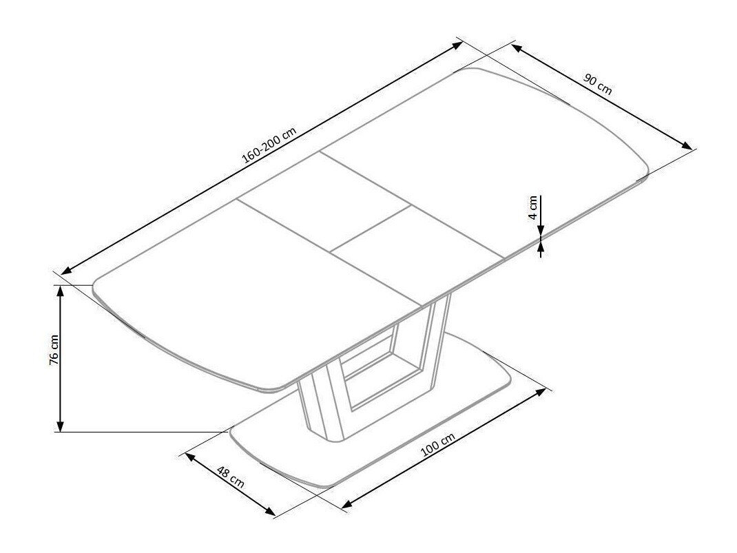 Bord Houston 722 (Antracit)
