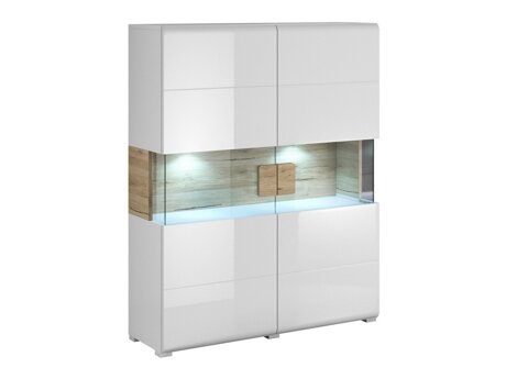 Reol Torsone 107 (Hvid + Glansfuld hvid + San remo eg)