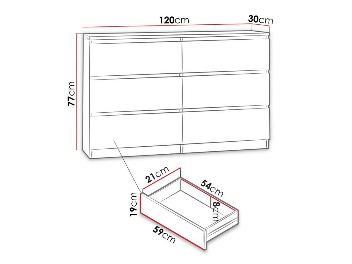 Kommode Comfivo Structor V (Sort)