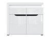 Kommode Revelmi 102 (Glansfuld hvid + Hvid)