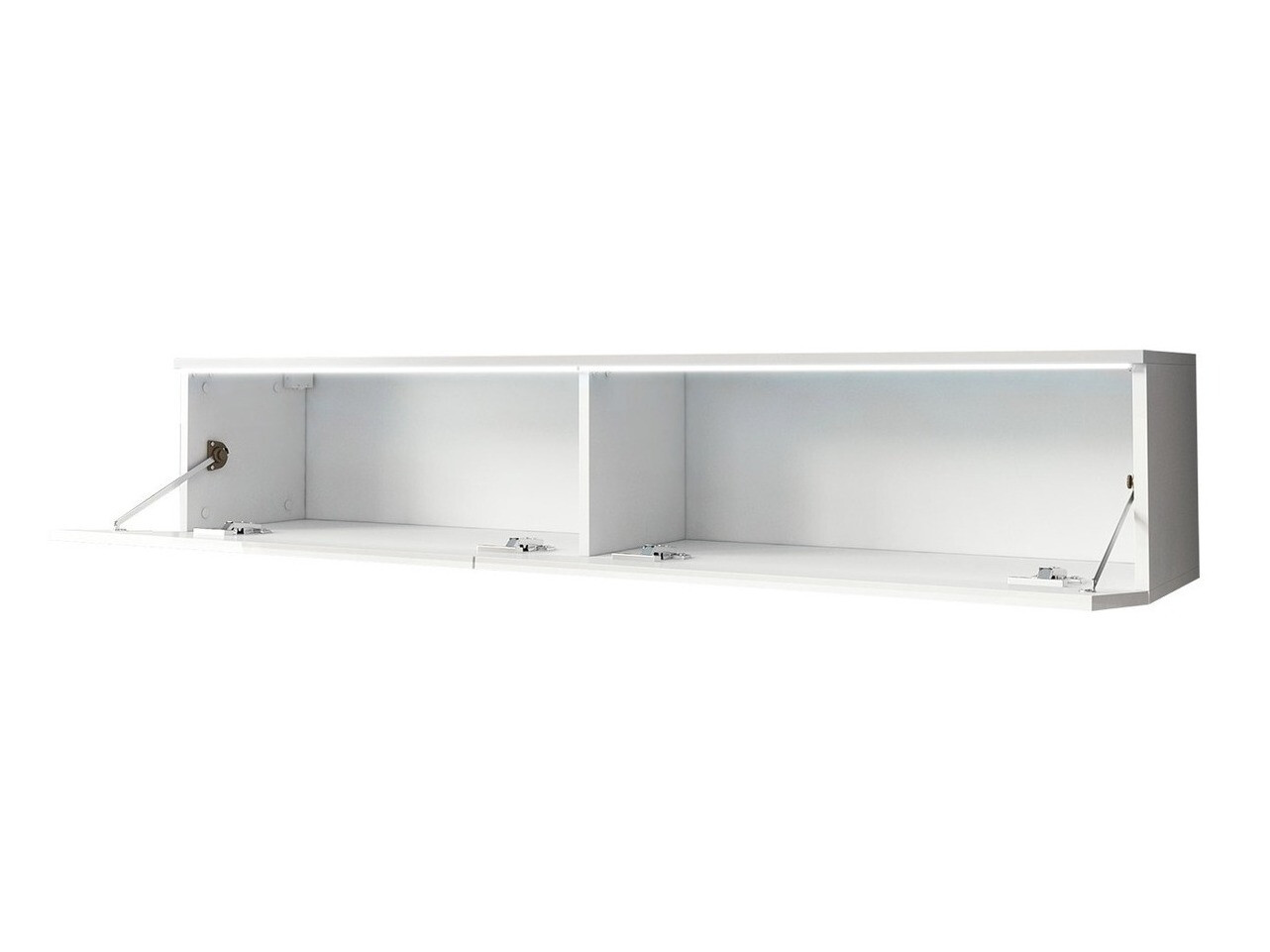 TV-bord Scientia (Hvid + Glansfuld hvid)