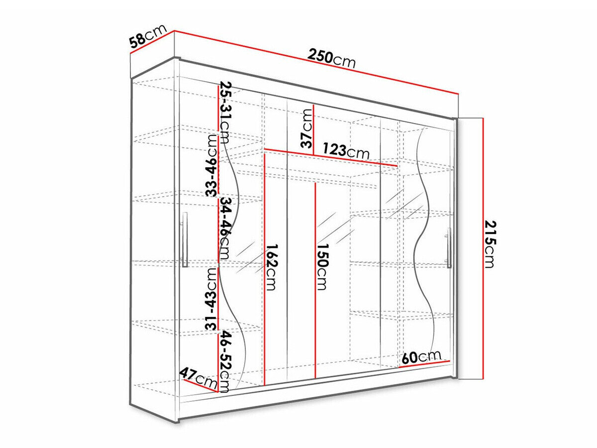 Garderobeskab Closico 119 (Hvid)