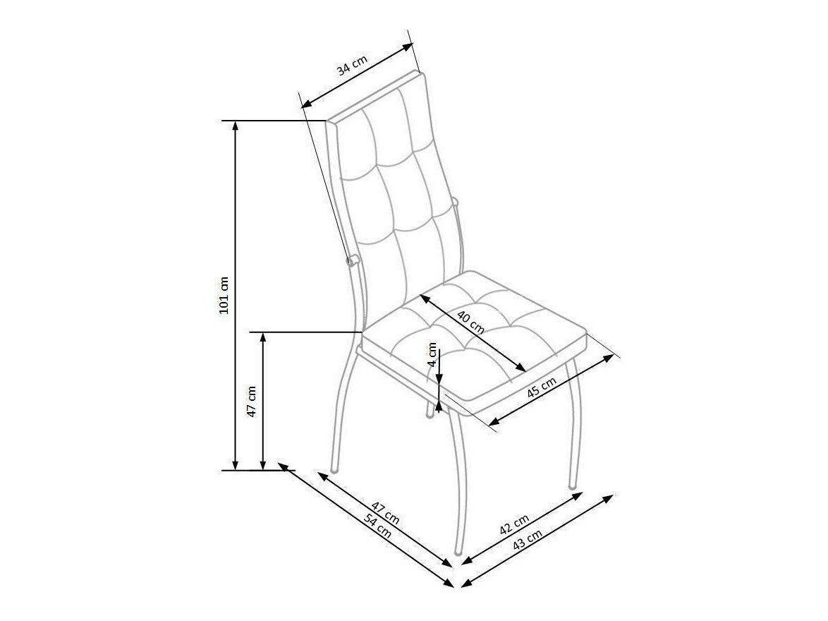 Stol Houston 863 (Mørkegrå)