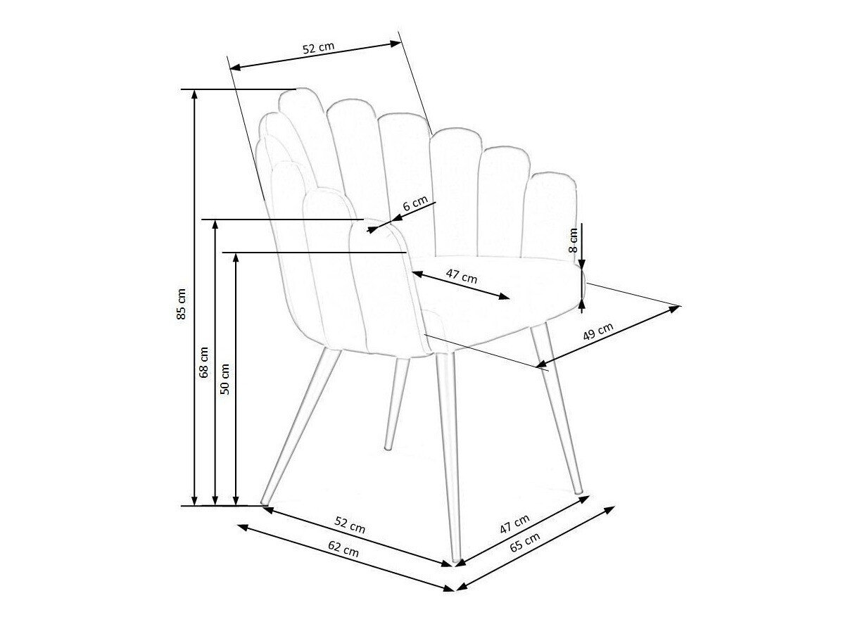 Stol Houston 976 (Grå + Sort)