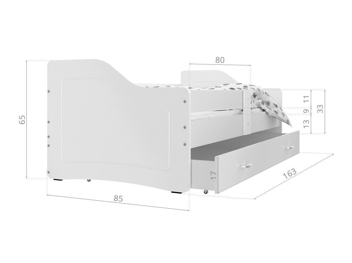 Seng Aurora 136 (Hvid)