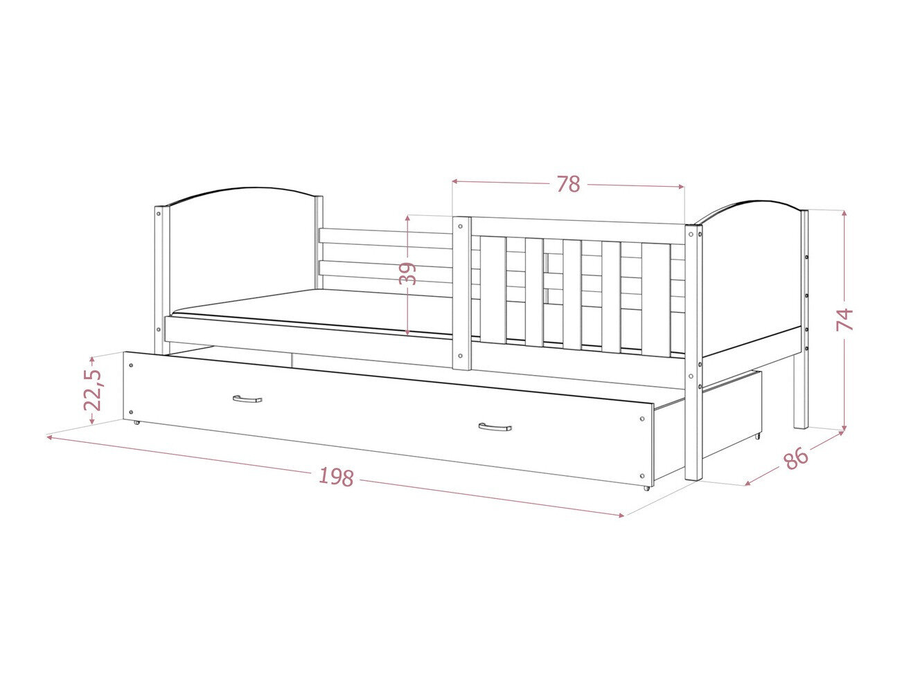 Seng Aurora 131 (Hvid)