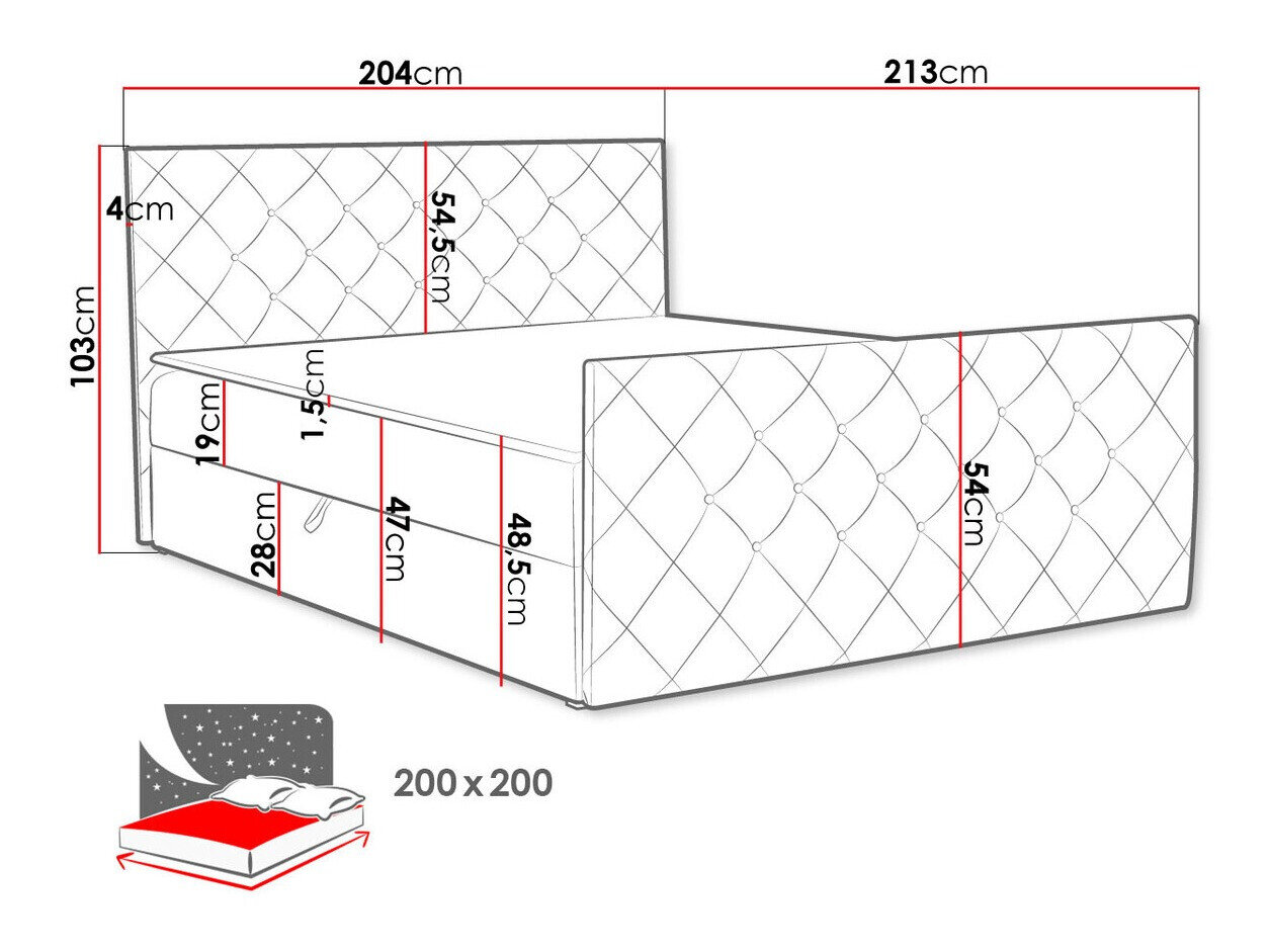 Kontinentalseng Baltimore 158 (Amor Velvet 4303)