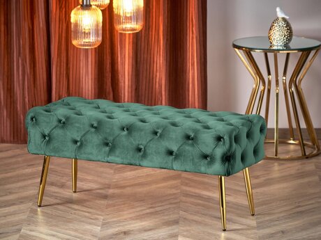 Polstret bænk Houston 1252 (Mørkegrøn)