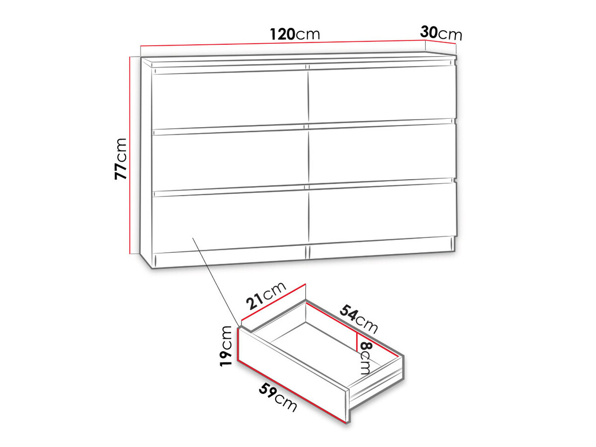Kommode Comfivo Structor V (Sonoma eg)