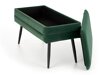 Polstret bænk Houston 1255 (Mørkegrøn + Sort)