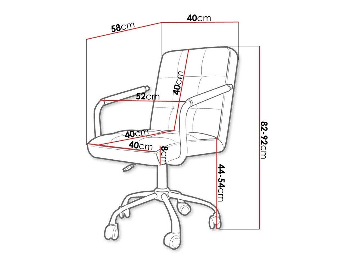 Kontorstol Comfivo 339 (Sort)