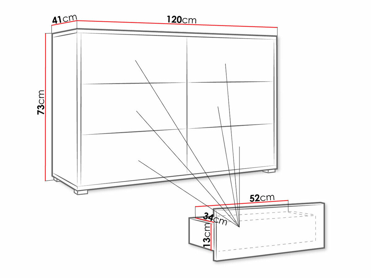 Kommode Comfivo Fersoe 103 (Hvid)