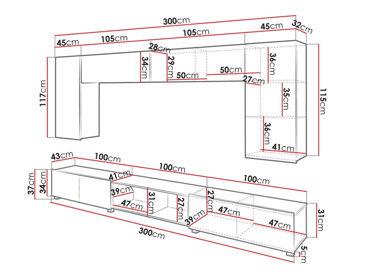 Stuemøbelsæt Tivdalu 143 (Sort + Blank sort + Artisan eg)