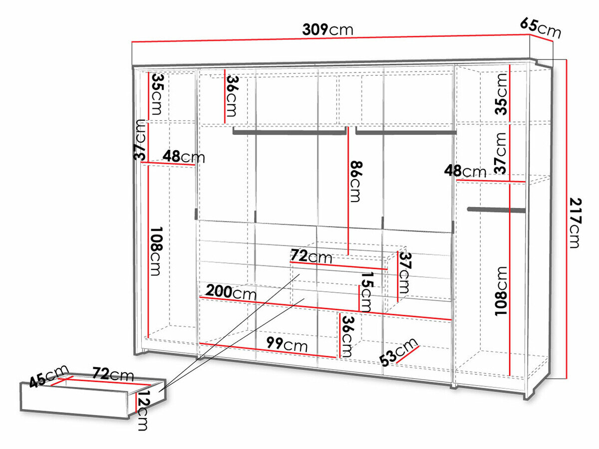 Garderobeskab Honolulu 152