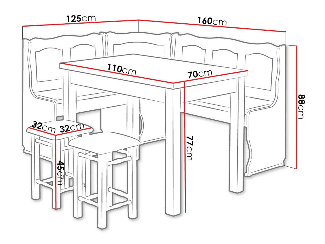 Køkkenhjørne Edmond 102