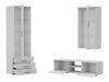 Stuemøbelsæt Tornola 114 (Hvid + Glansfuld hvid)