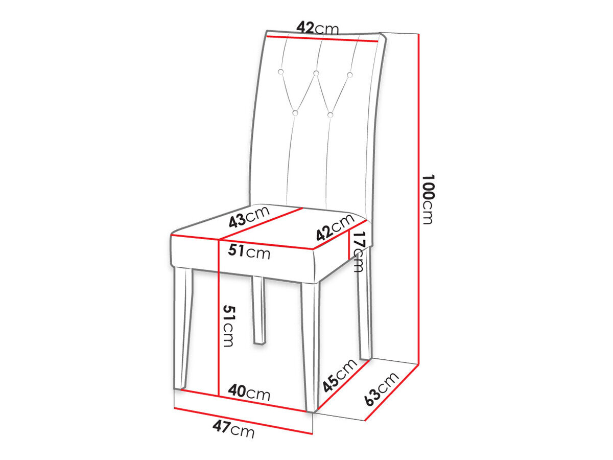 Stol Racine 108 (Sort + Magic Velvet 2225)
