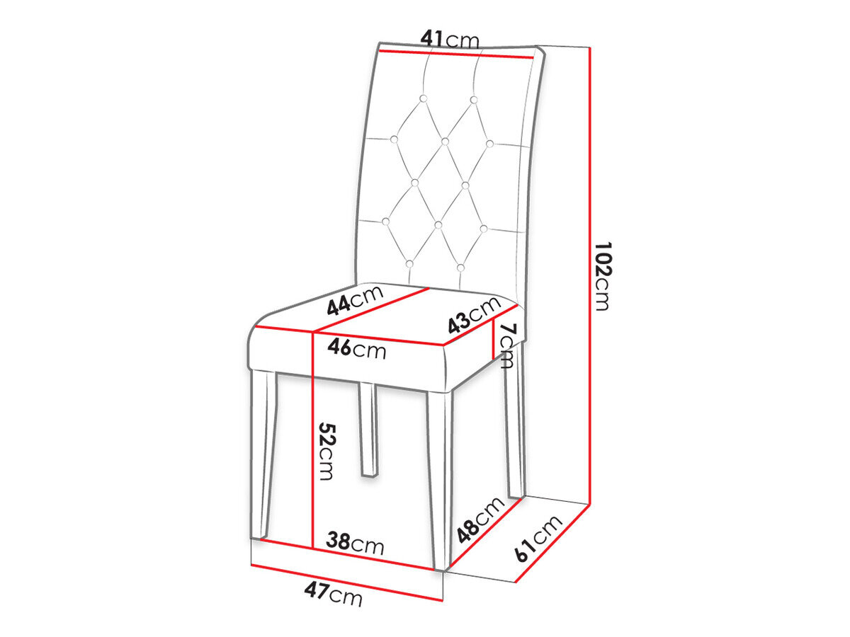 Stol Racine 111 (Hvid + Magic Velvet 2225)