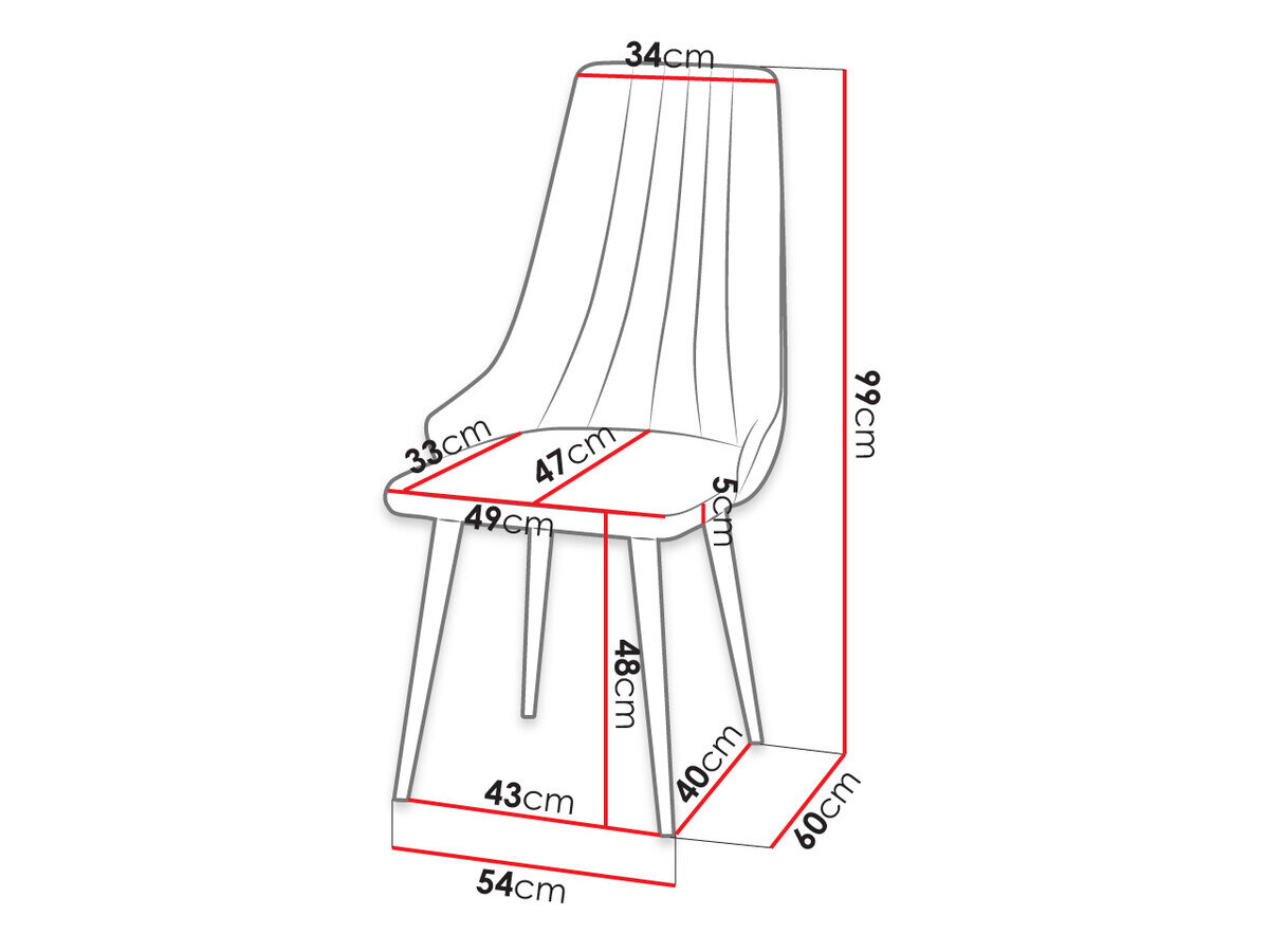 Stol Racine 113 (Magic Velvet 2217)