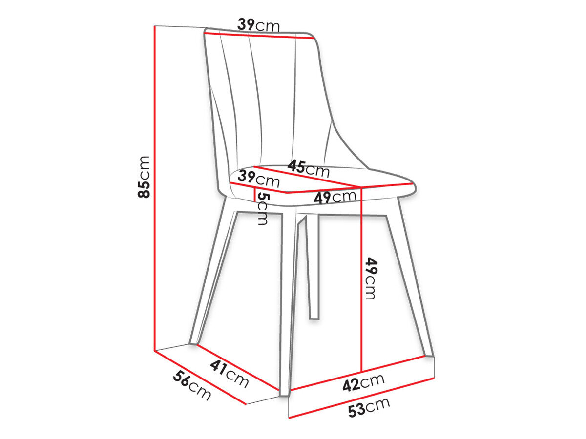 Stol Racine 114 (Brun + Magic Velvet 2225)