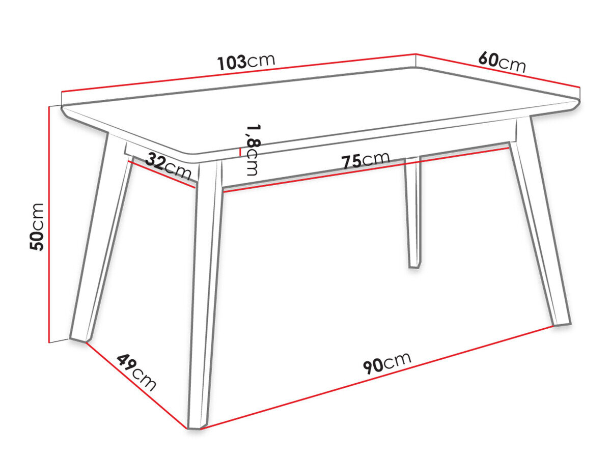 Sofabord Racine 116 (Brun)