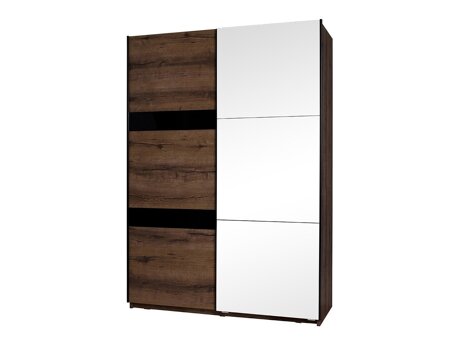 Garderobeskab Fivelbo 109 (Kloster eg + Blank sort)