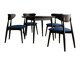 Spisestuesæt Racine 134 (Sort)