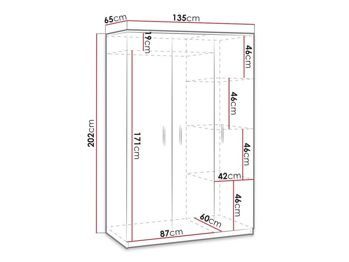 Garderobeskab Catromi 118 (Kloster eg)