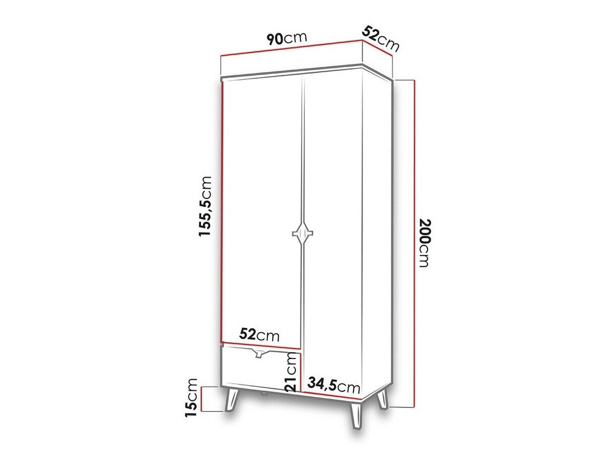 Garderobeskab Etrmoru 141