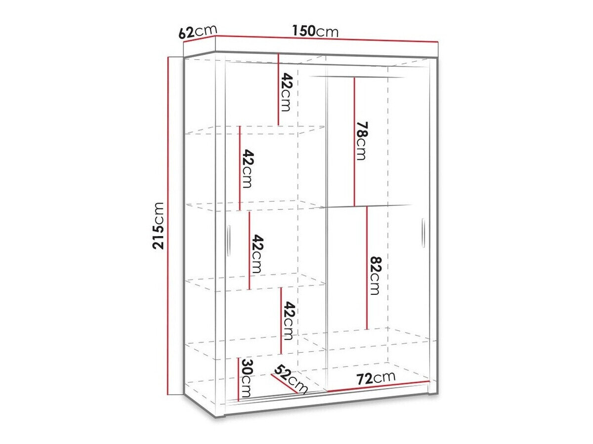 Garderobeskab Catromi 106 (Kloster eg)