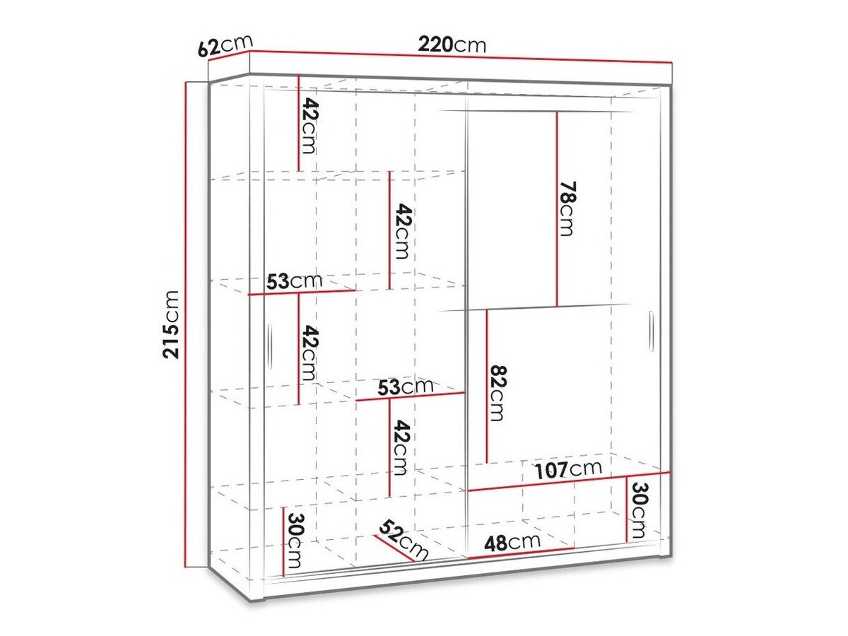 Garderobeskab Catromi 109 (Artisan eg)