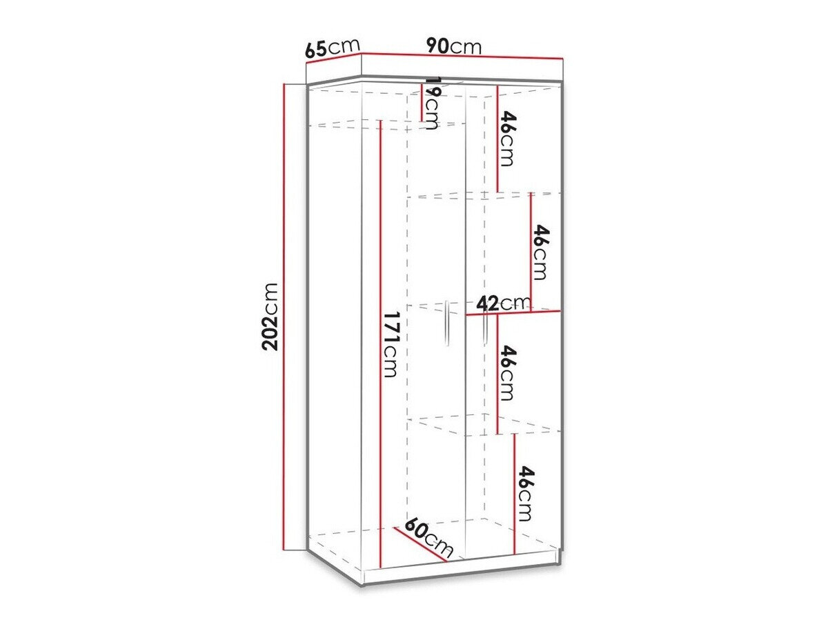 Garderobeskab Catromi 117 (Kloster eg)