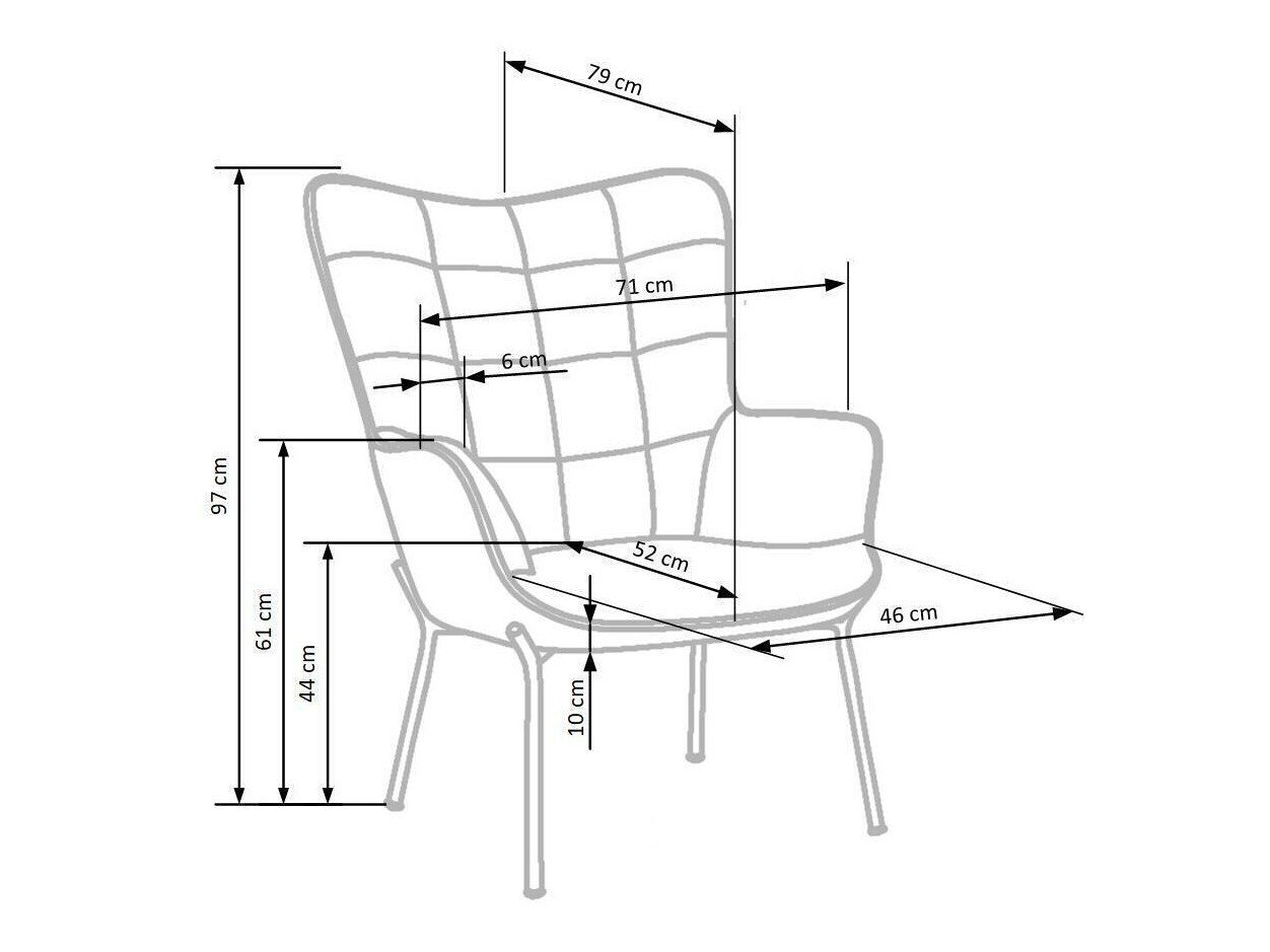 Lænestol Houston 868 (Mørkegrøn)