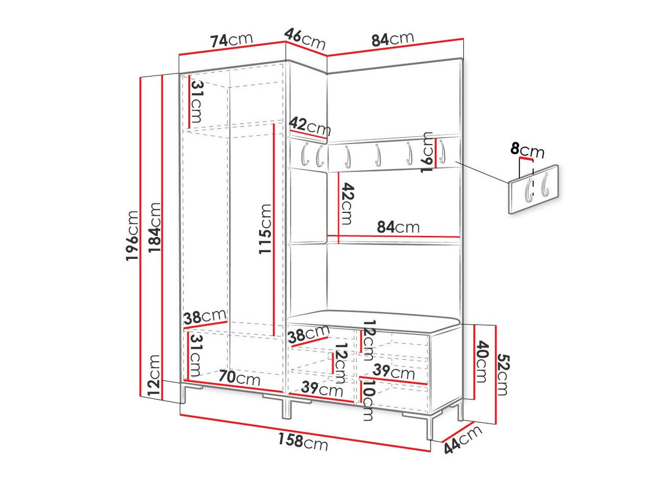 Entrésæt Tivsoa 100 (Hvid)